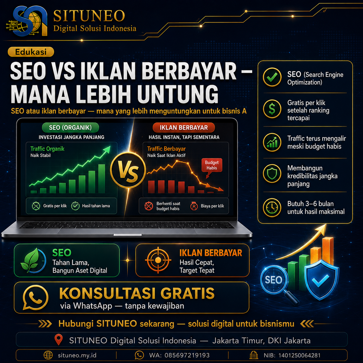 SEO vs Iklan Berbayar — Mana Lebih Untung?