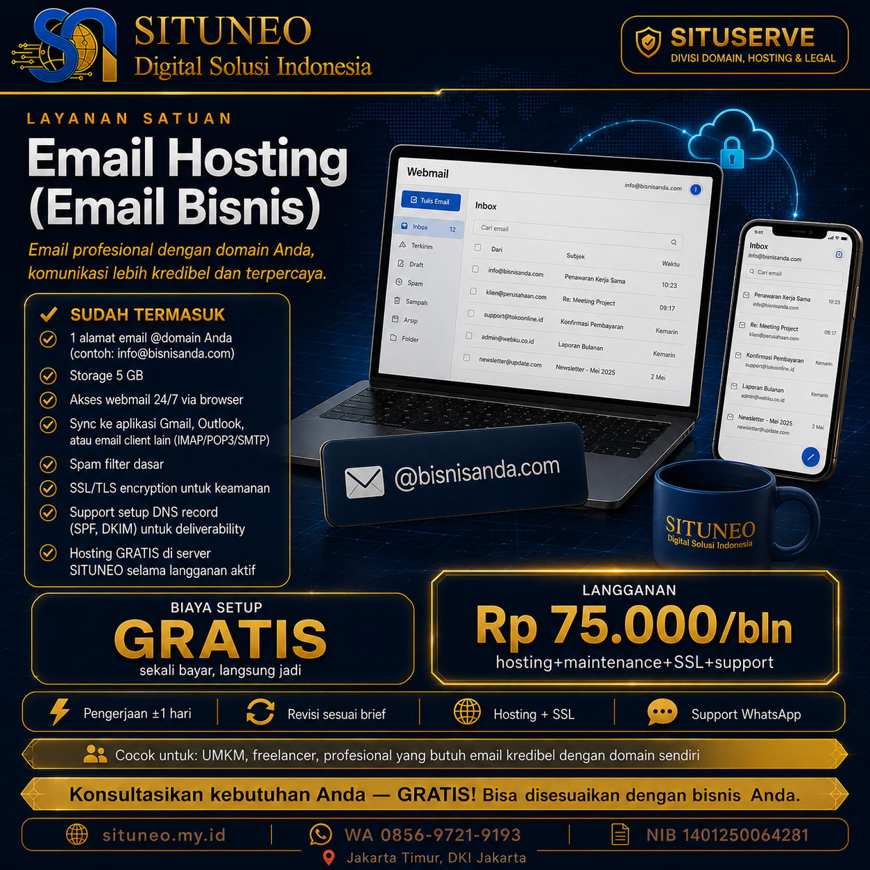 Email Hosting (Email Bisnis)
