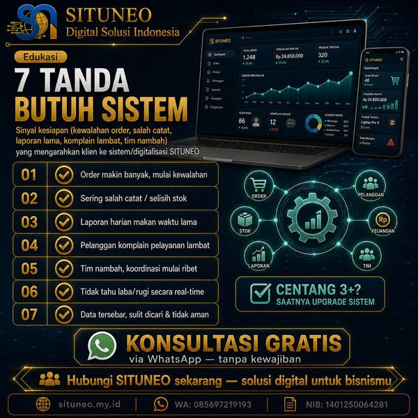 7 Tanda Bisnismu Sudah Butuh Sistem