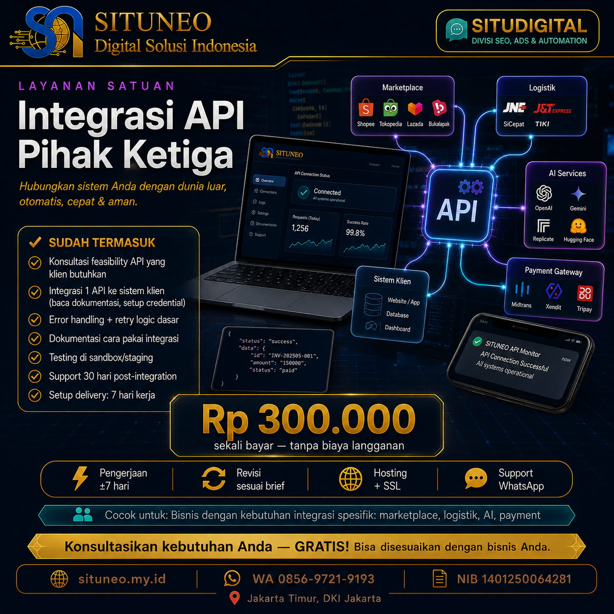 Integrasi API Pihak Ketiga