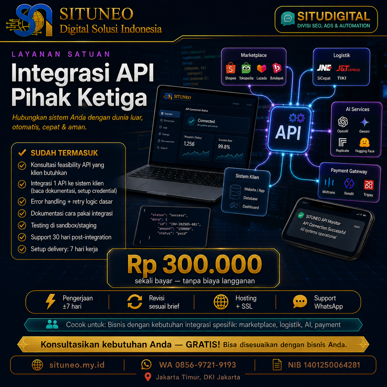 Integrasi API Pihak Ketiga