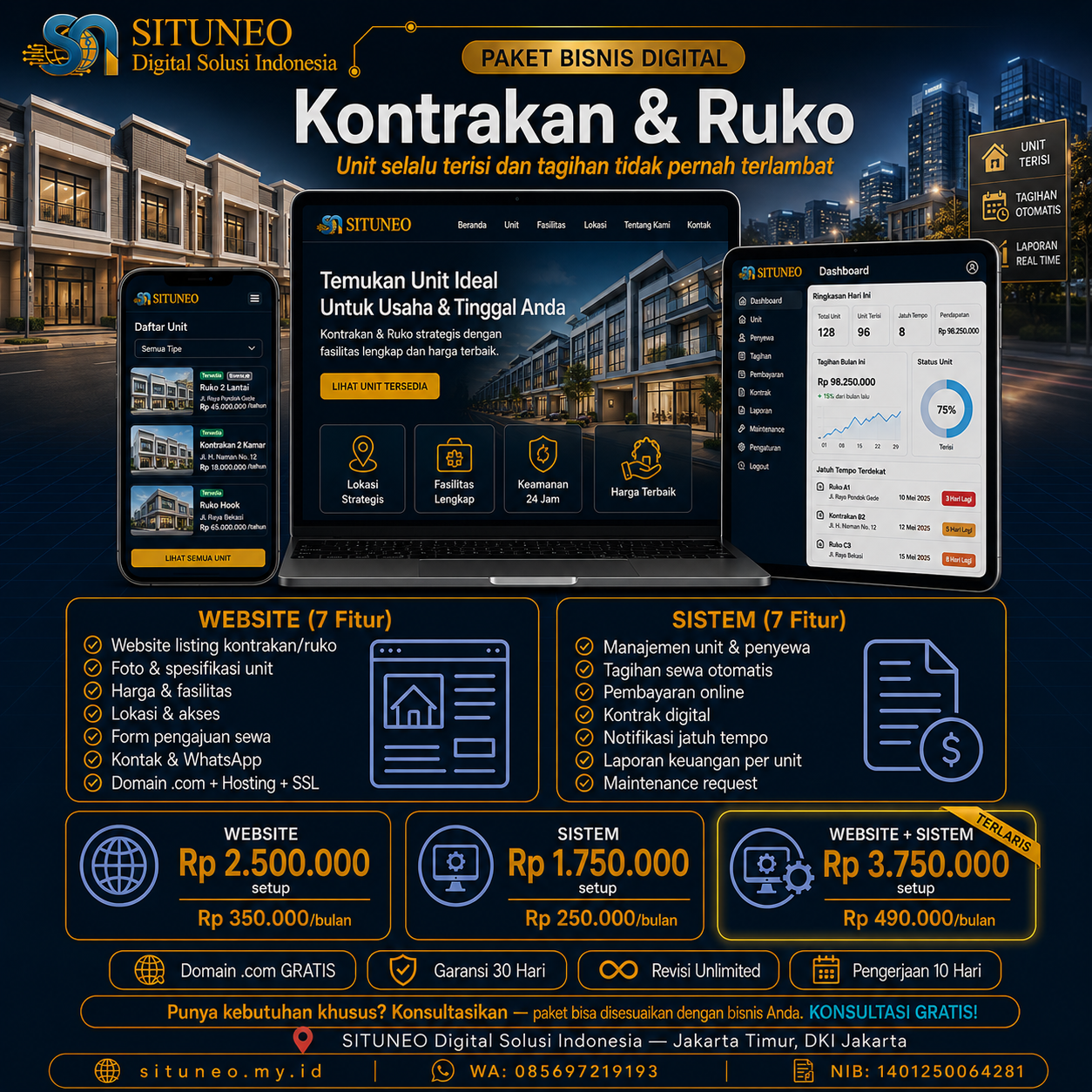 Kontrakan & Ruko