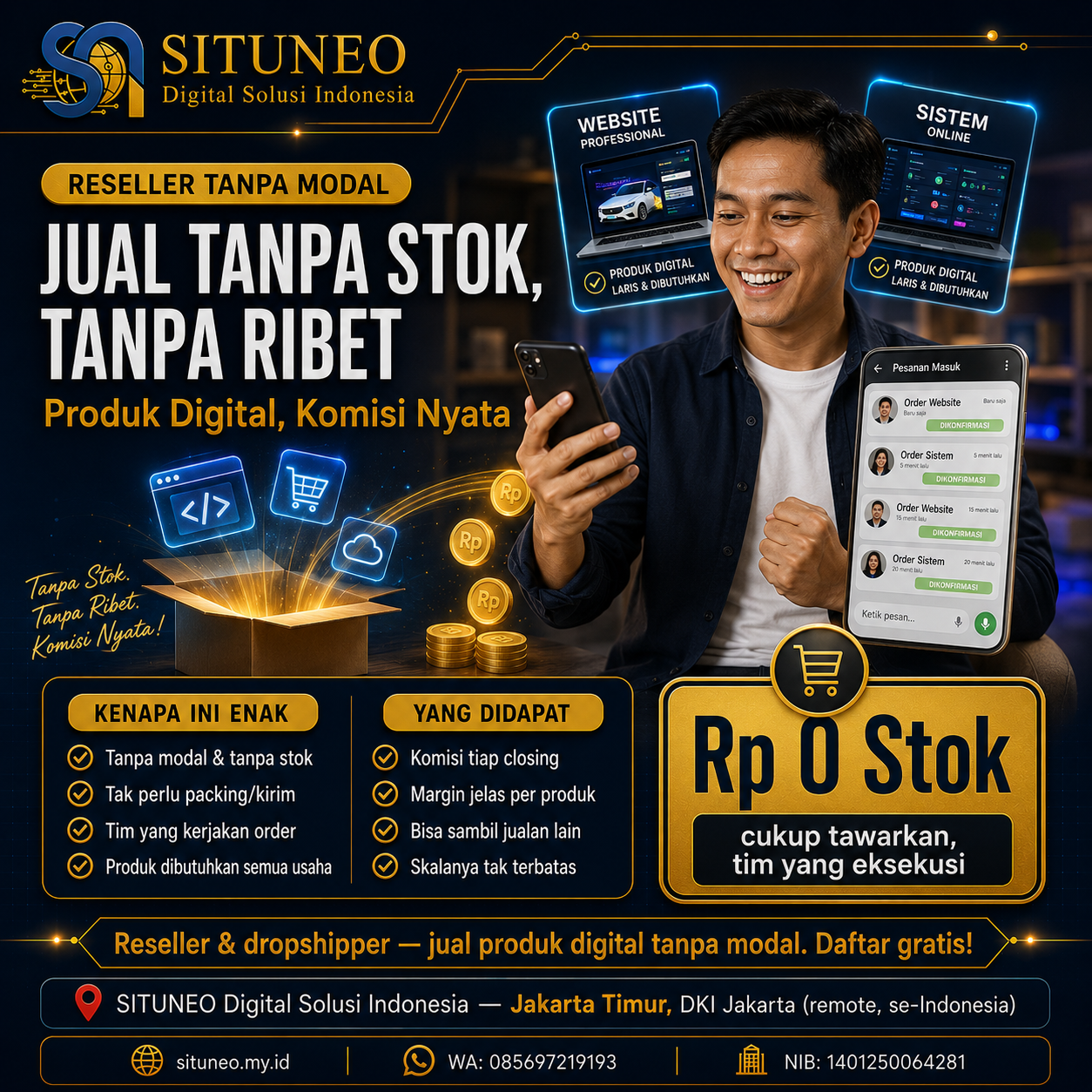 Sales: Reseller Tanpa Modal & Tanpa Stok