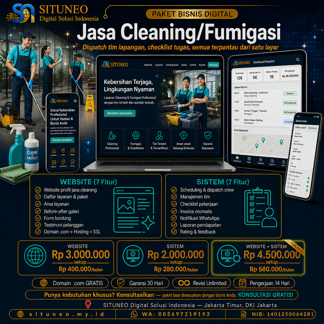 Jasa Cleaning/Fumigasi