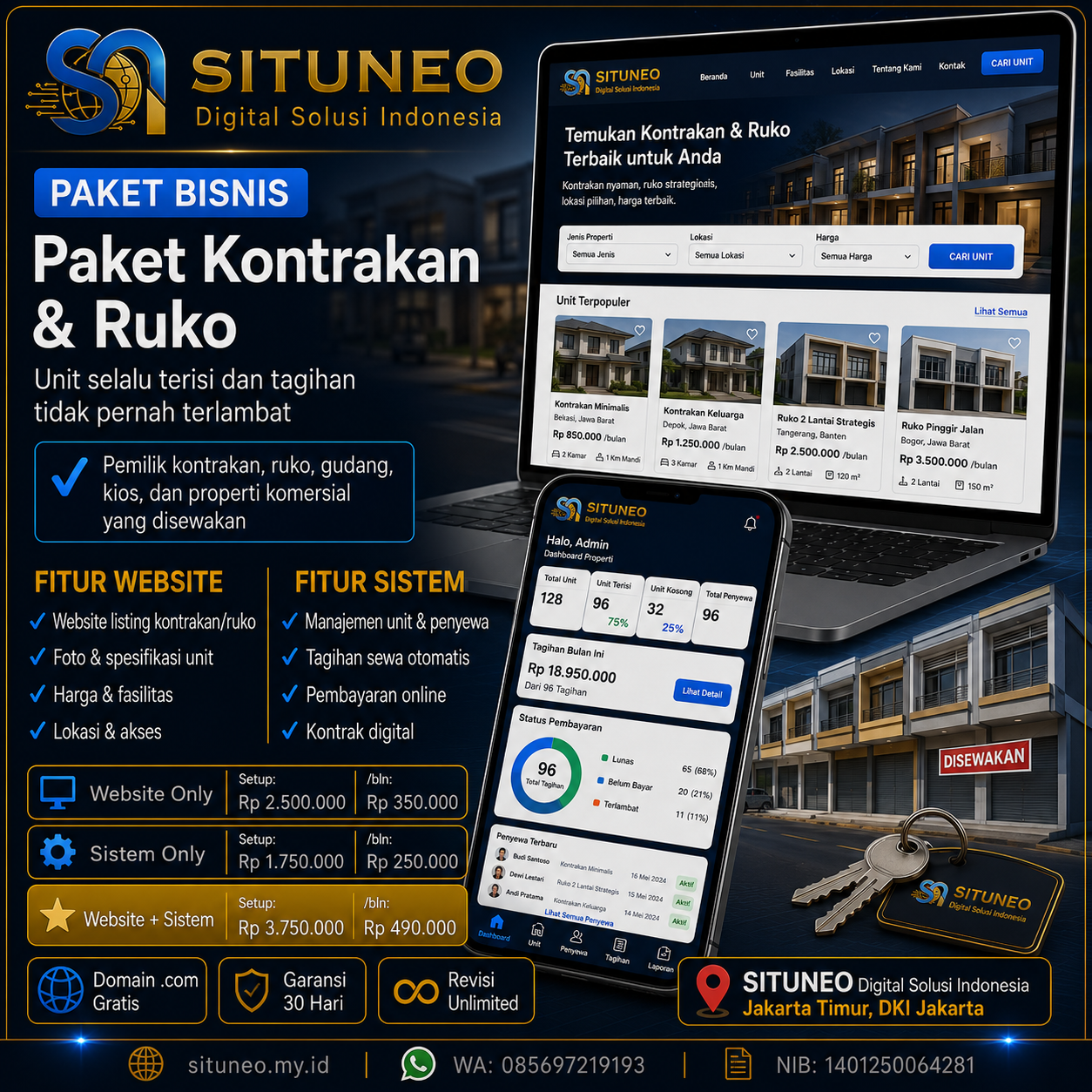 Kontrakan & Ruko