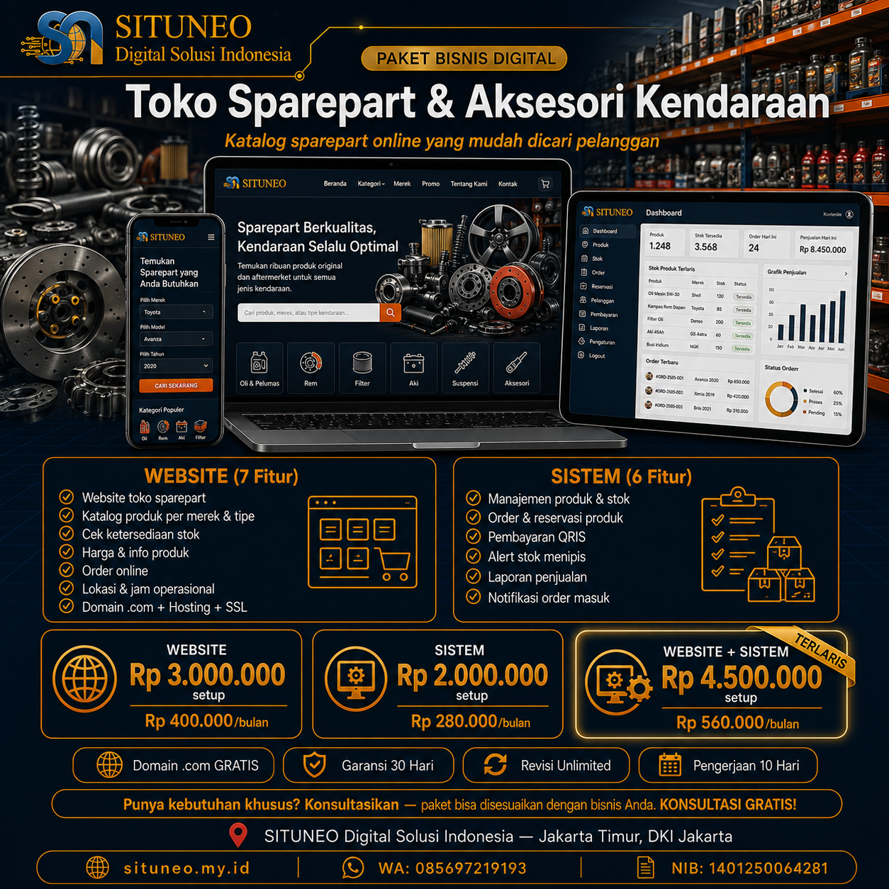 Toko Sparepart & Aksesori Kendaraan