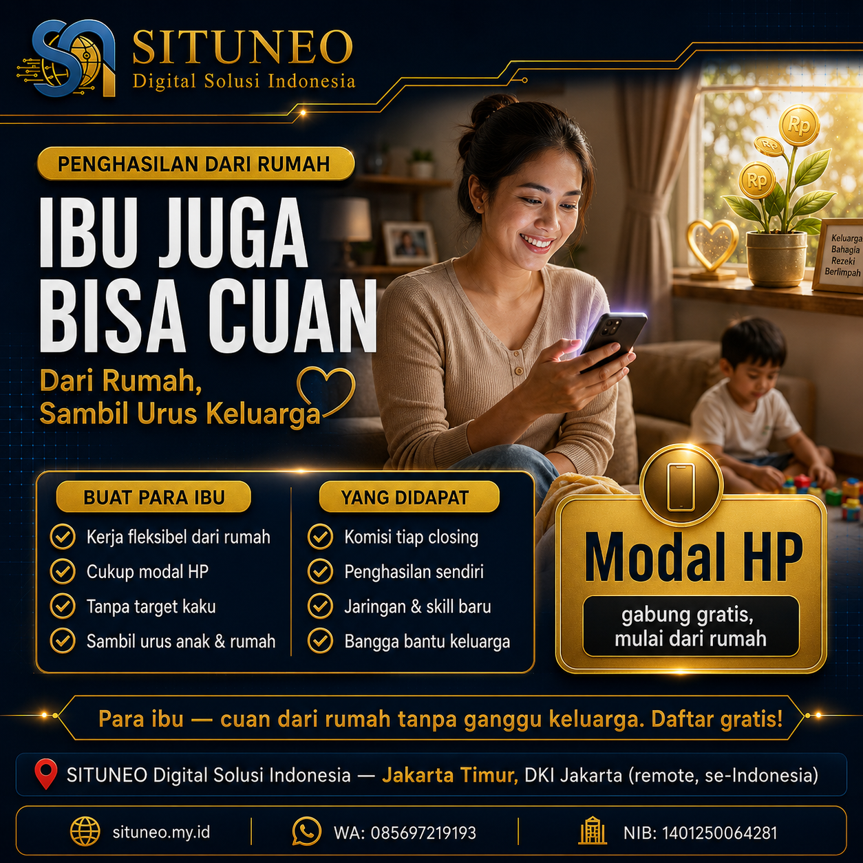 Sales: Penghasilan dari Rumah untuk Ibu