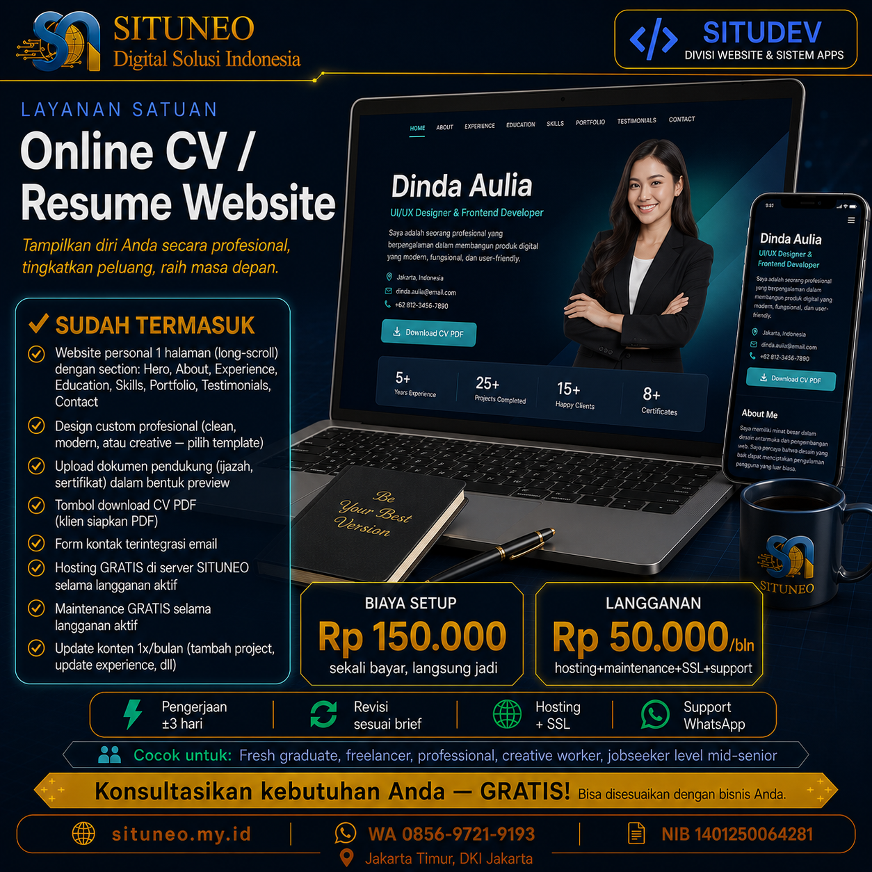 Online CV / Resume Website