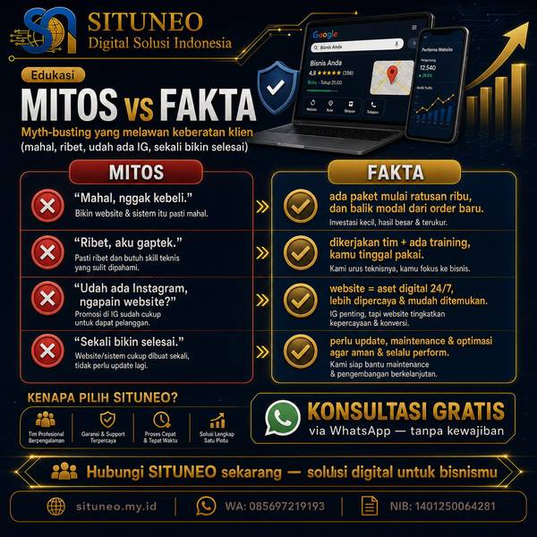 Mitos vs Fakta: Punya Website