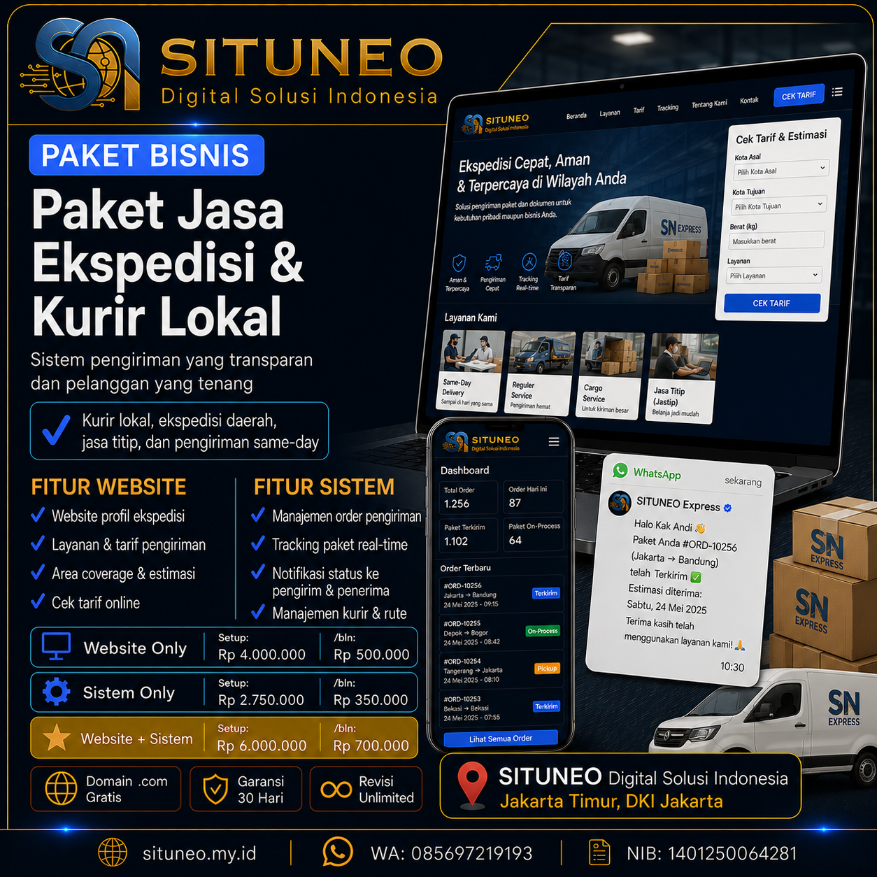 Jasa Ekspedisi & Kurir Lokal