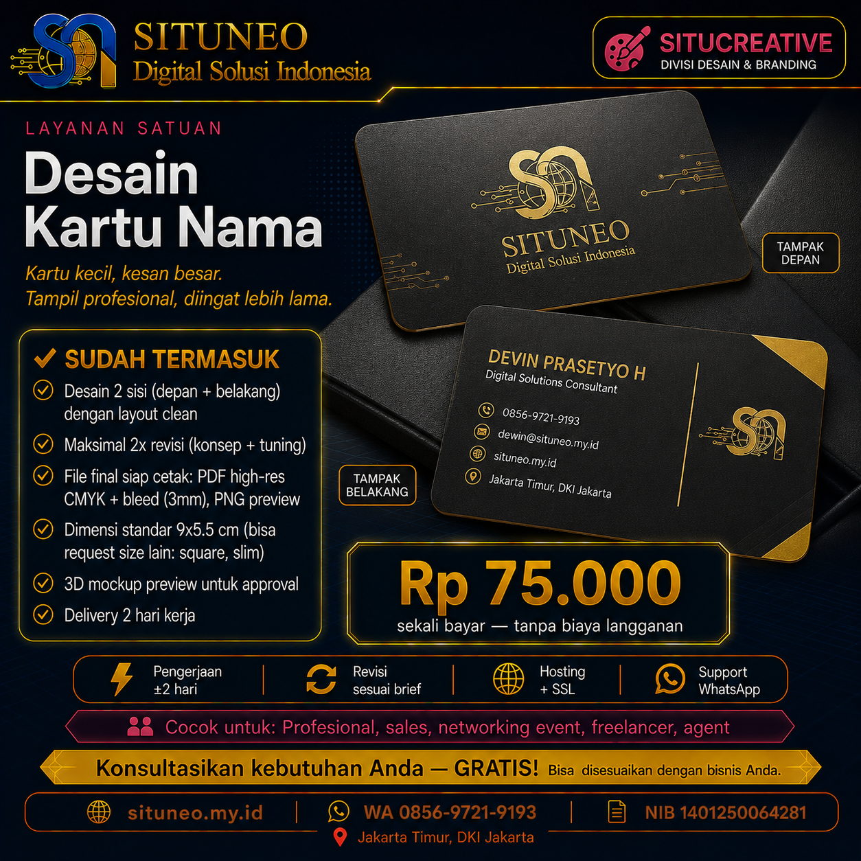 Desain Kartu Nama