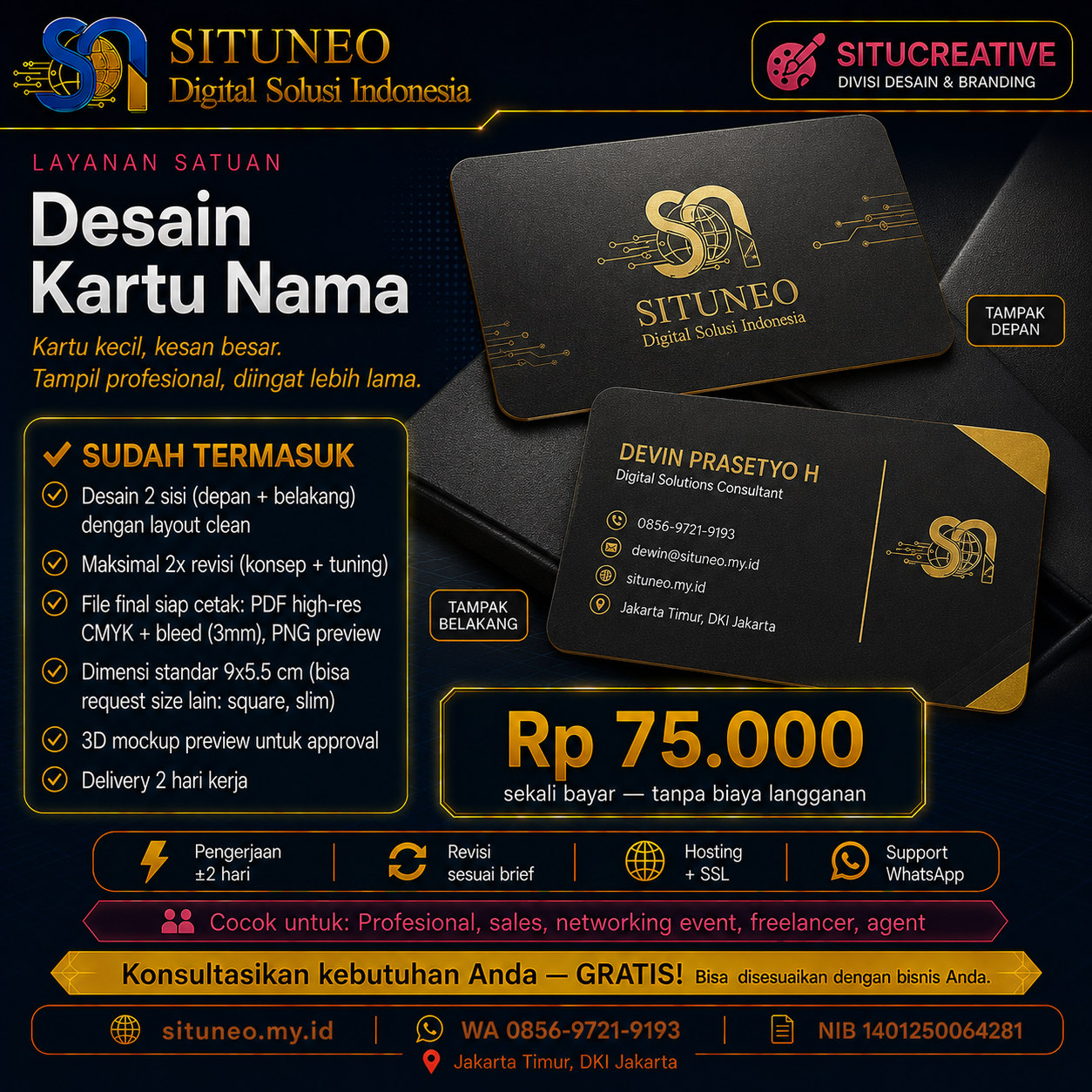 Desain Kartu Nama