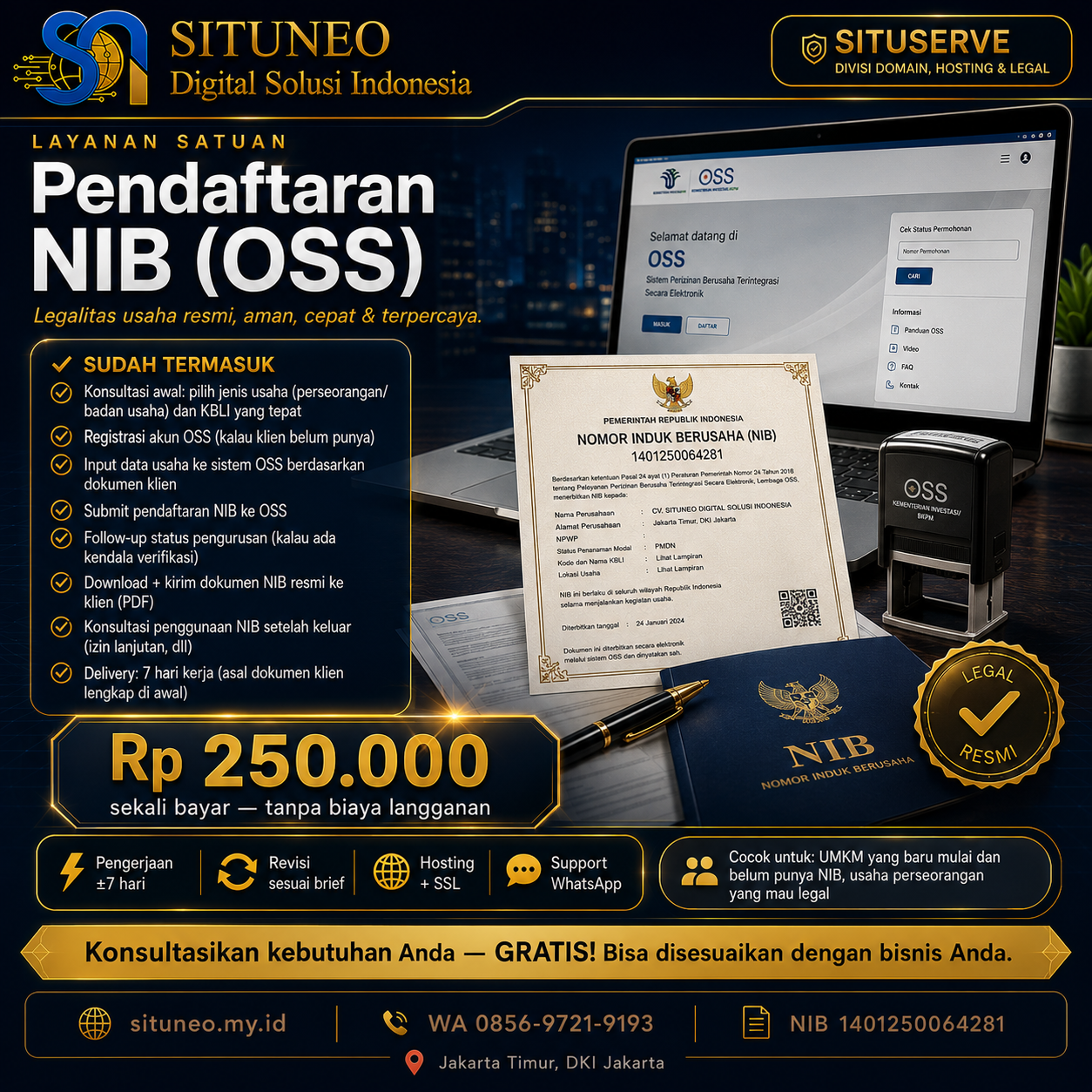 Pendaftaran NIB (OSS)