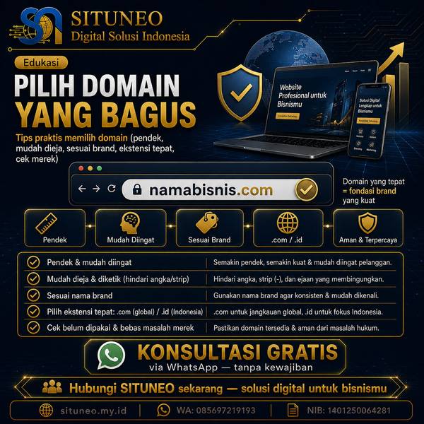 Cara Pilih Nama Domain yang Bagus