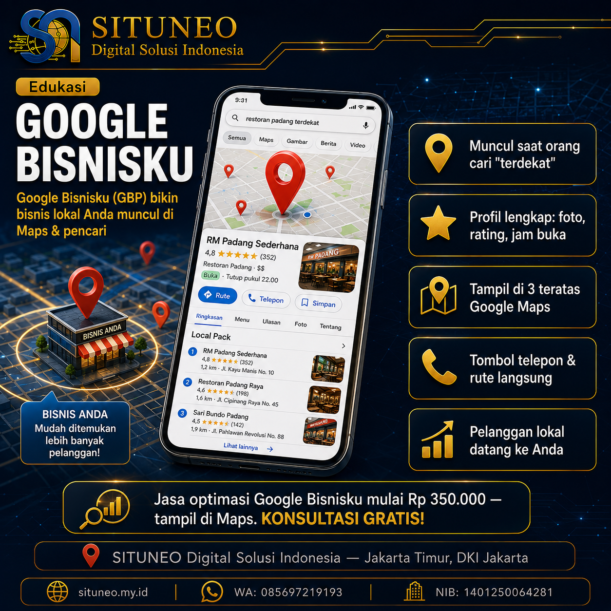 Google Bisnisku: Muncul di Maps & Pencarian Lokal