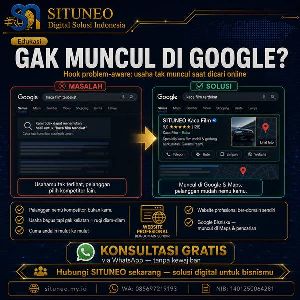 Bisnismu Susah Dicari di Google?
