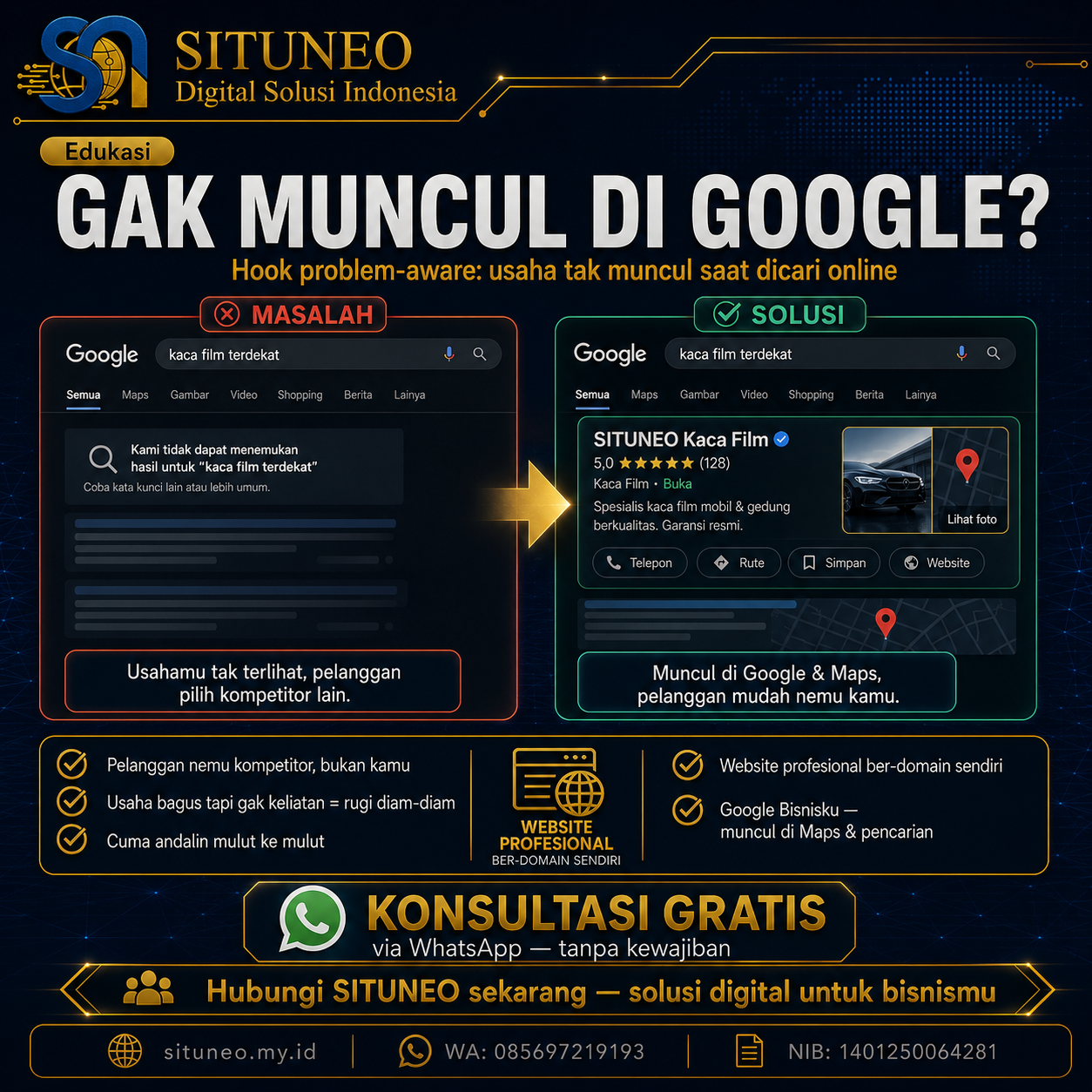 Bisnismu Susah Dicari di Google?