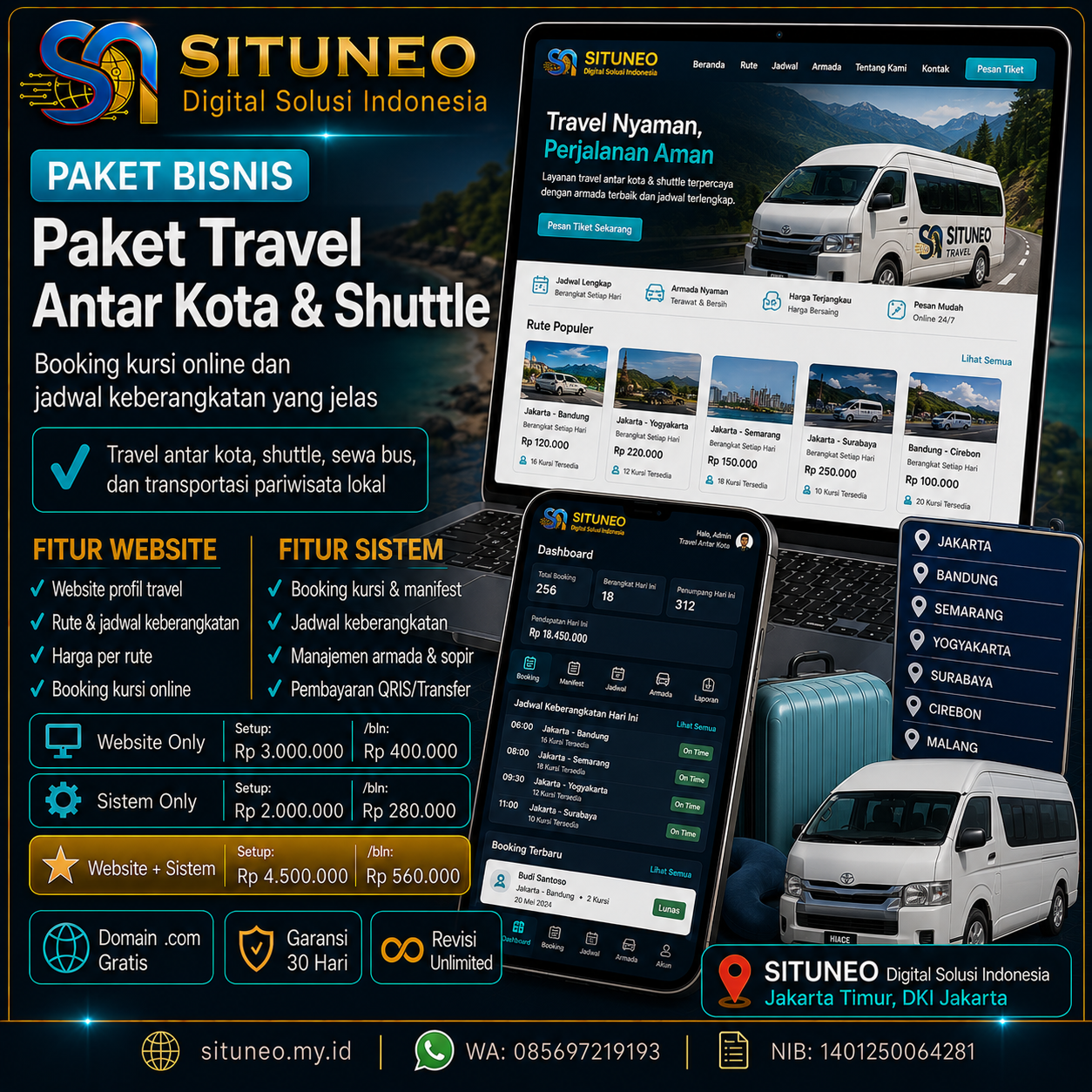 Travel Antar Kota & Shuttle