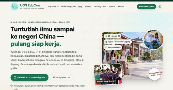 Studi Kasus: Website Baru UOS EduCon, 26 Halaman Cepat dan Terukur