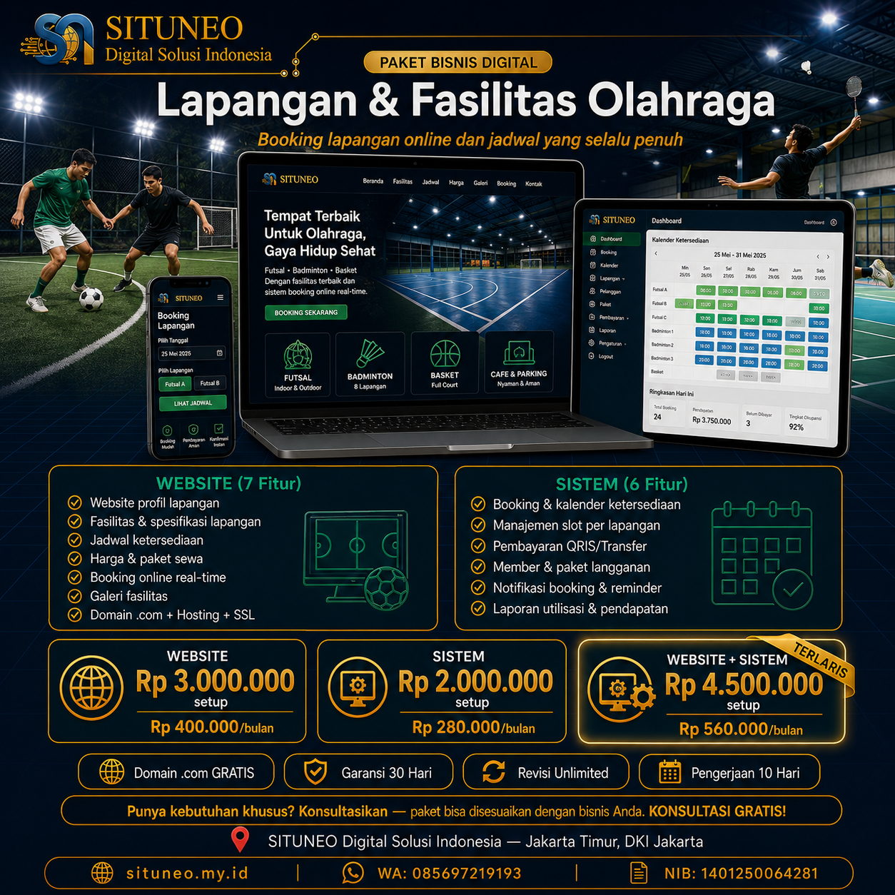 Lapangan & Fasilitas Olahraga