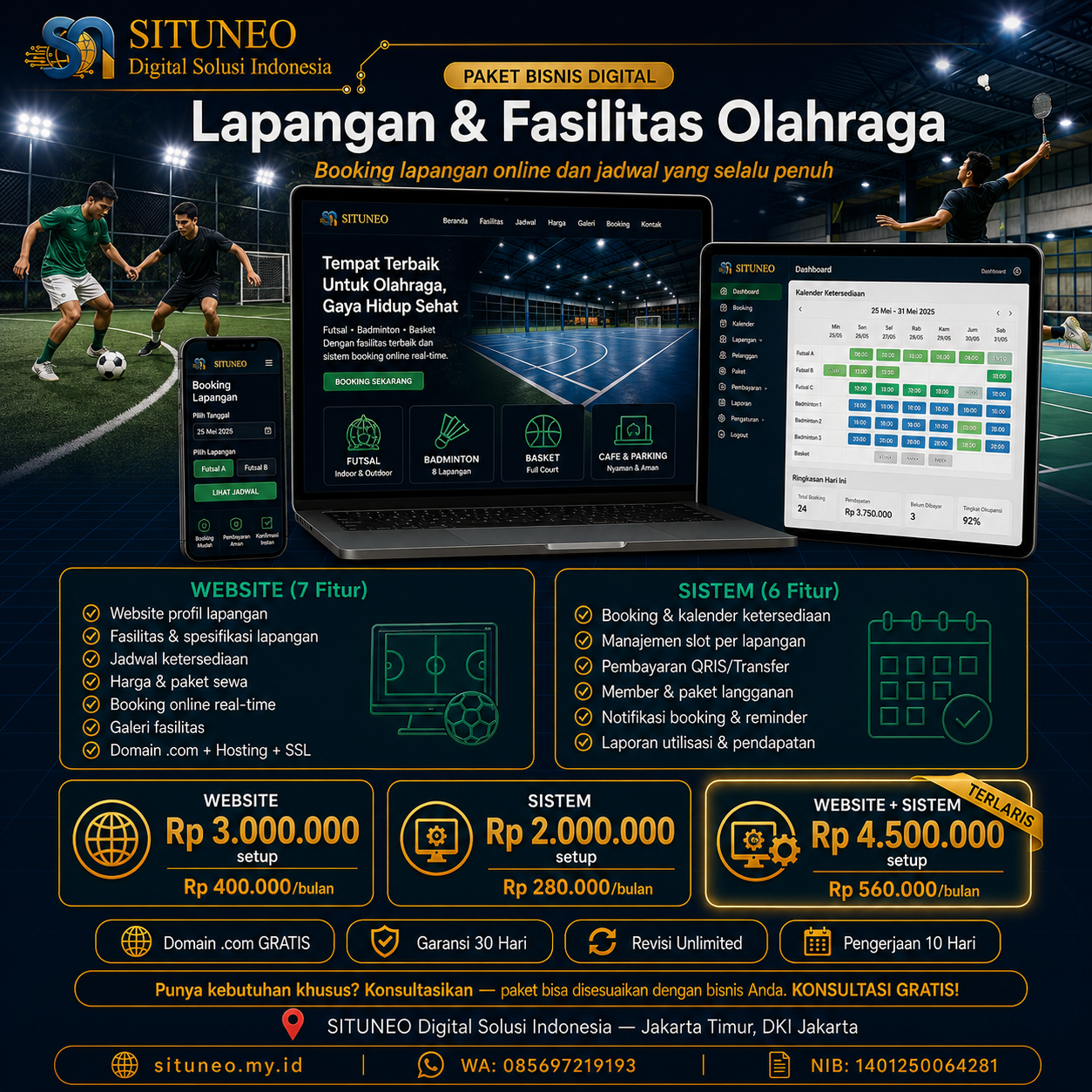 Lapangan & Fasilitas Olahraga
