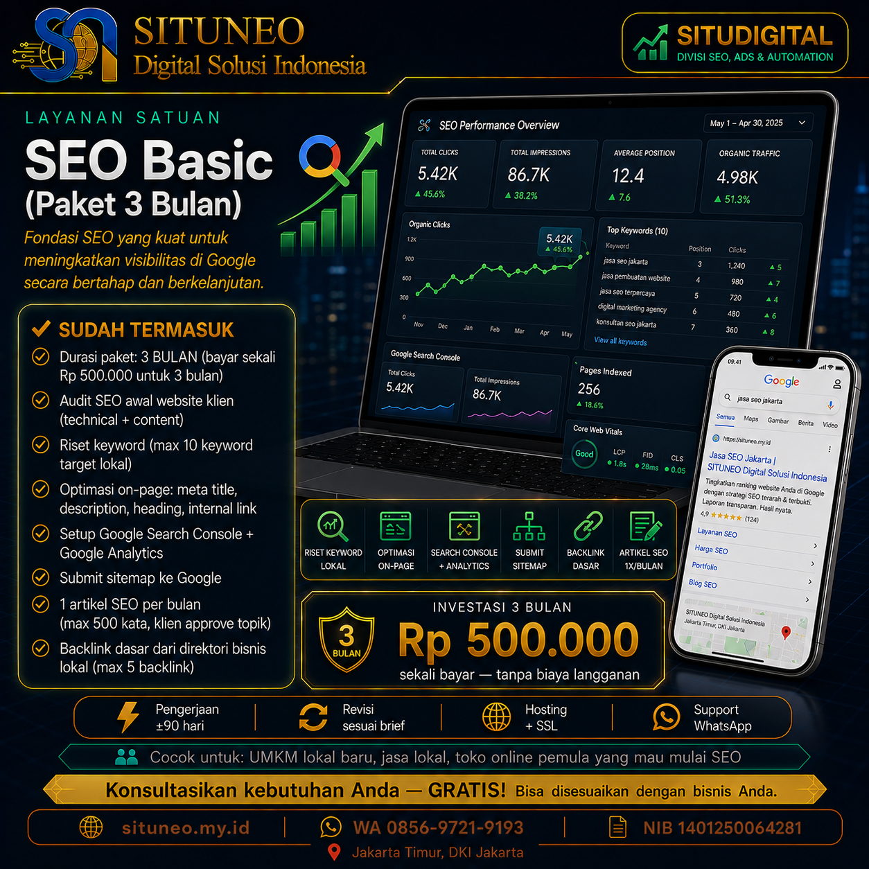 SEO Basic (Paket 3 Bulan)