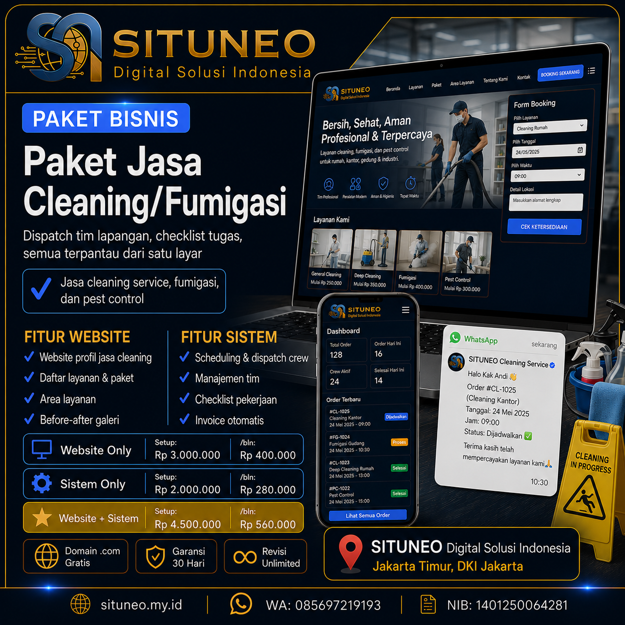 Jasa Cleaning/Fumigasi
