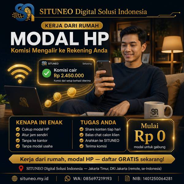 Sales: Modal HP, Kerja dari Rumah