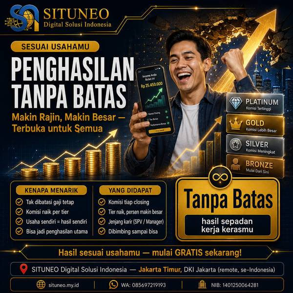 Sales: Penghasilan Tanpa Batas, Sesuai Usahamu