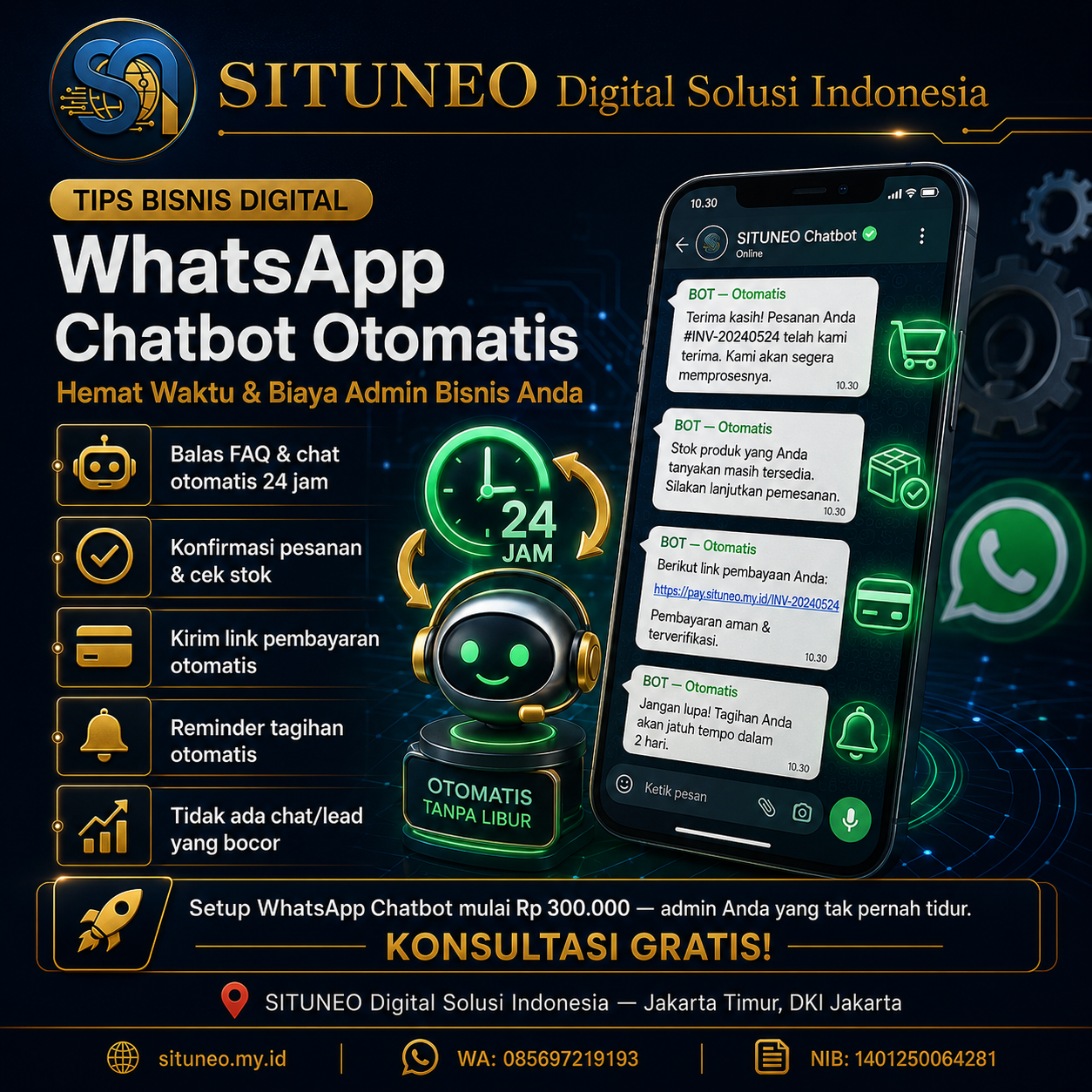 WhatsApp Chatbot: Hemat Waktu & Uang