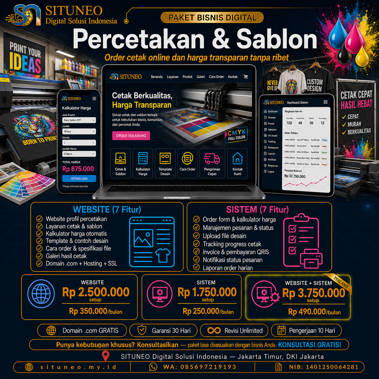 Percetakan & Sablon