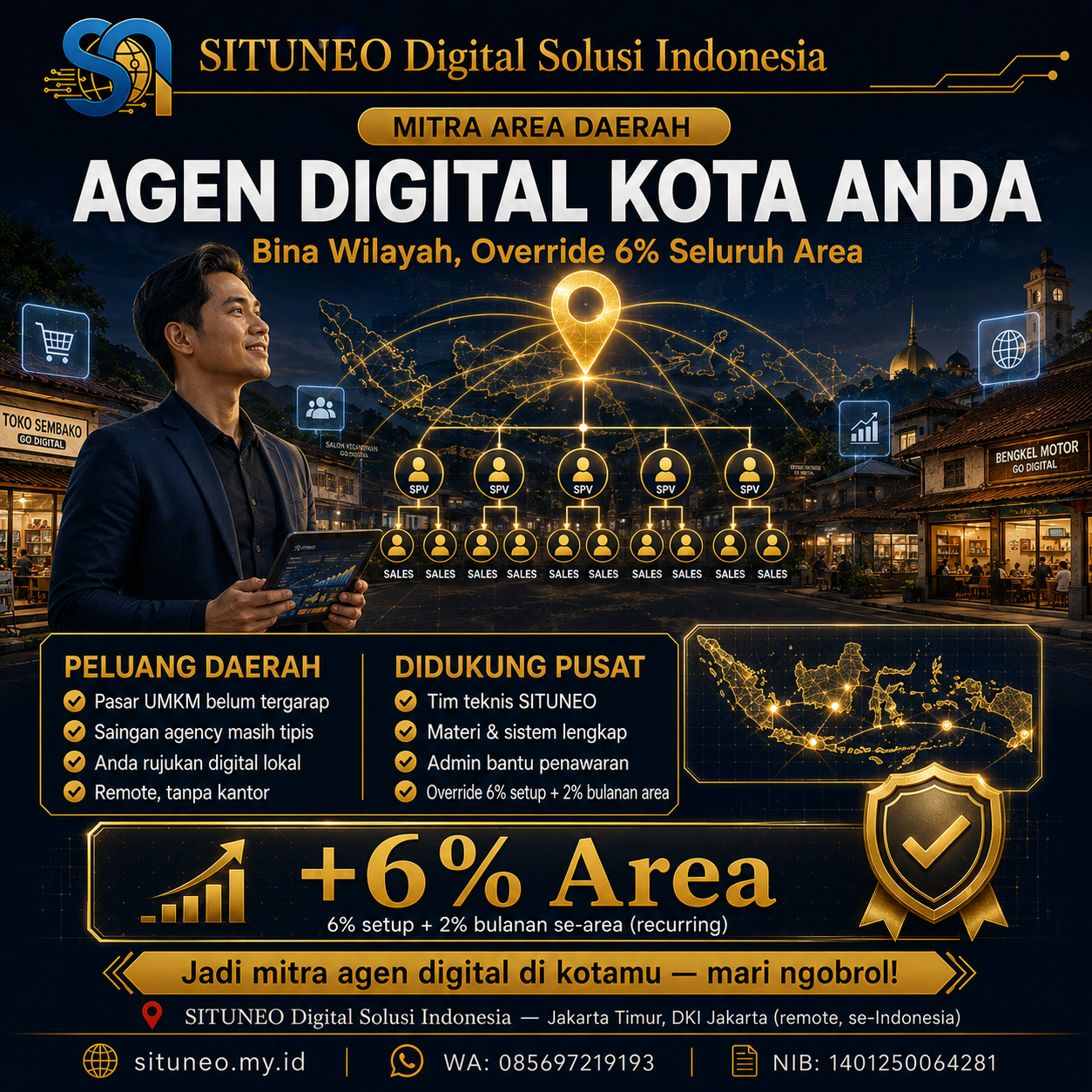 Manager Area: Mitra Agen Digital Daerah