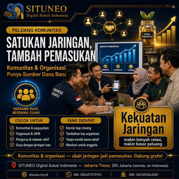 Sales: Komunitas & Organisasi Cari Pemasukan
