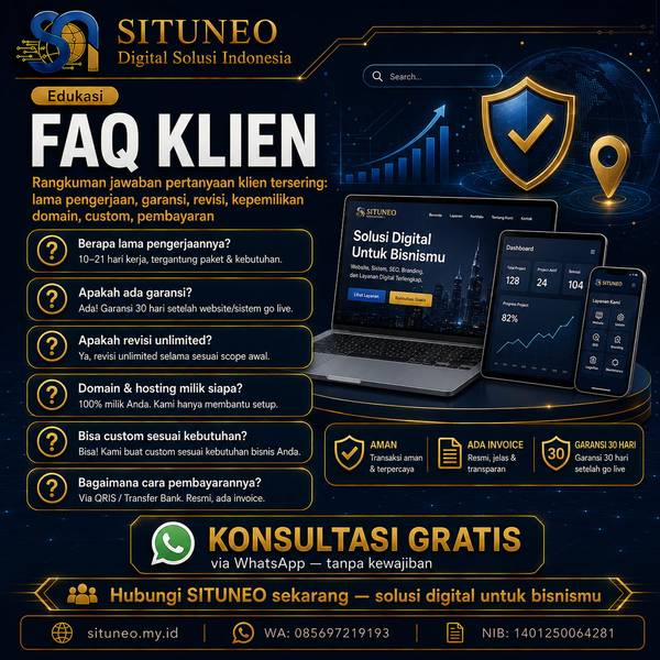 FAQ Klien - Jawaban Pertanyaan Tersering