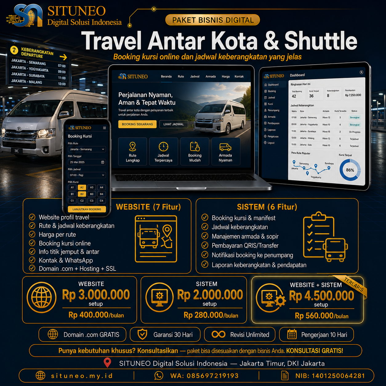 Travel Antar Kota & Shuttle