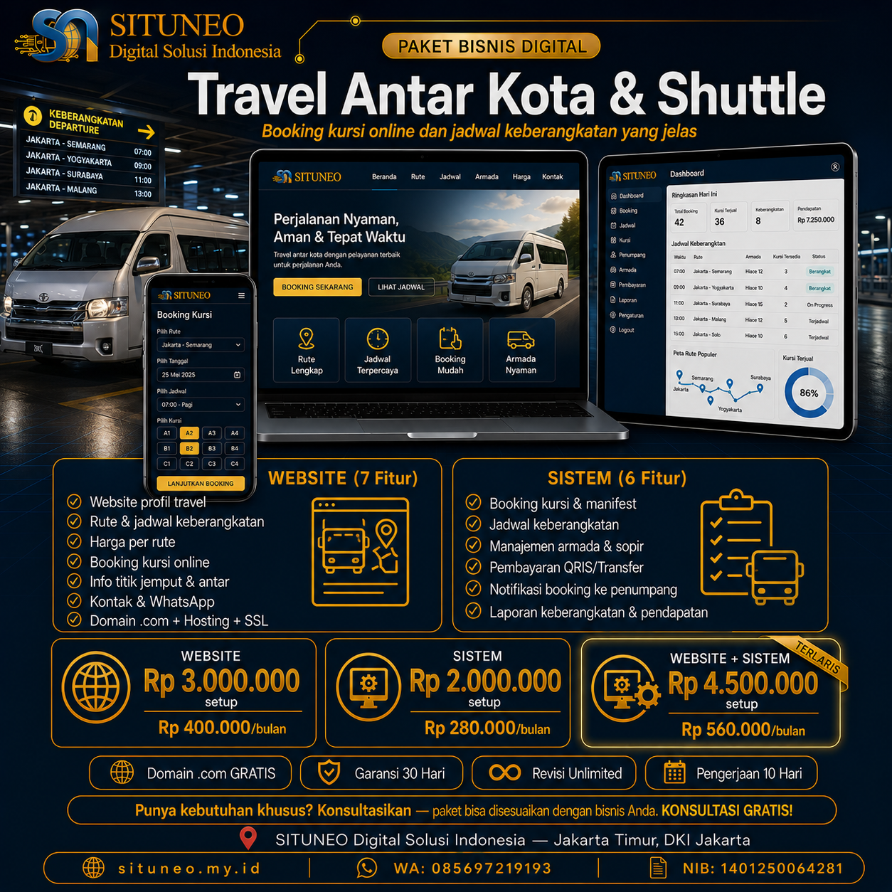 Travel Antar Kota & Shuttle