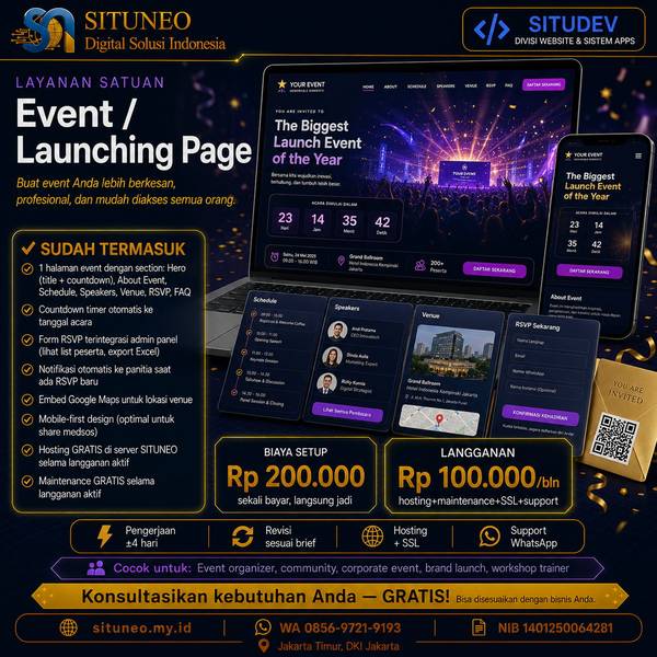Event / Launching Page