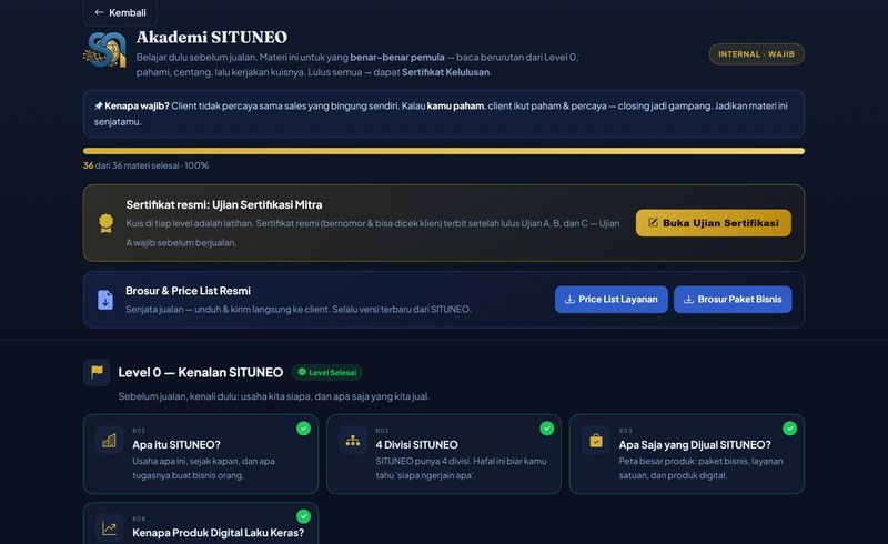 Akademi SITUNEO di Panel Mitra