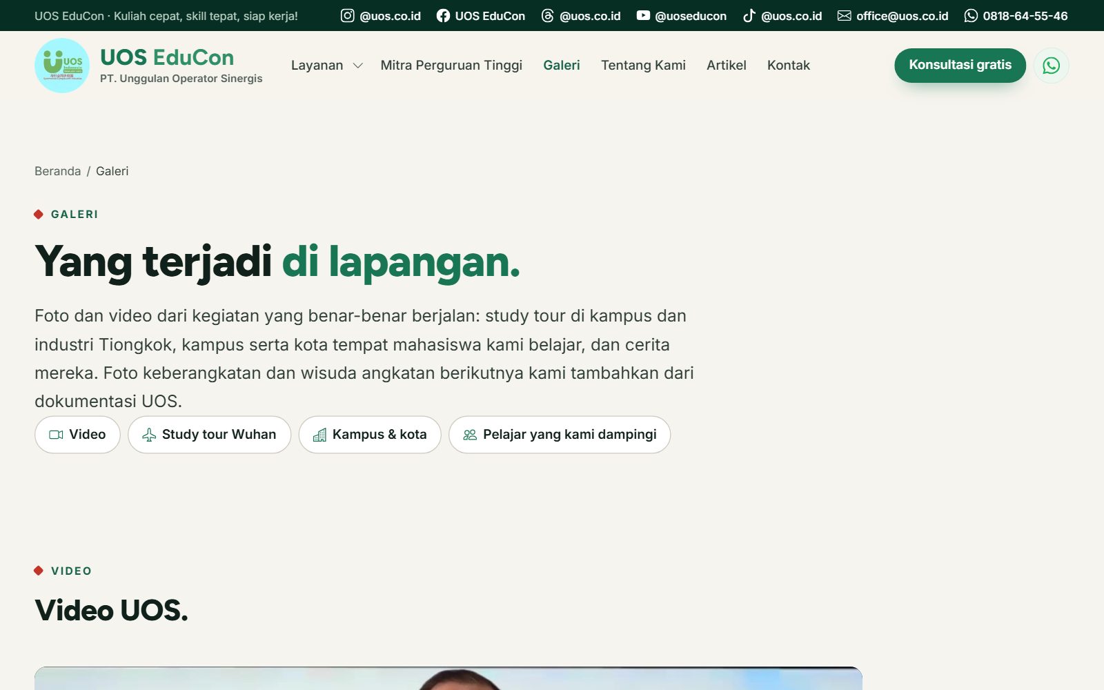 UOS EduCon — Website Konsultan Kuliah & Kerja ke Tiongkok - foto 4